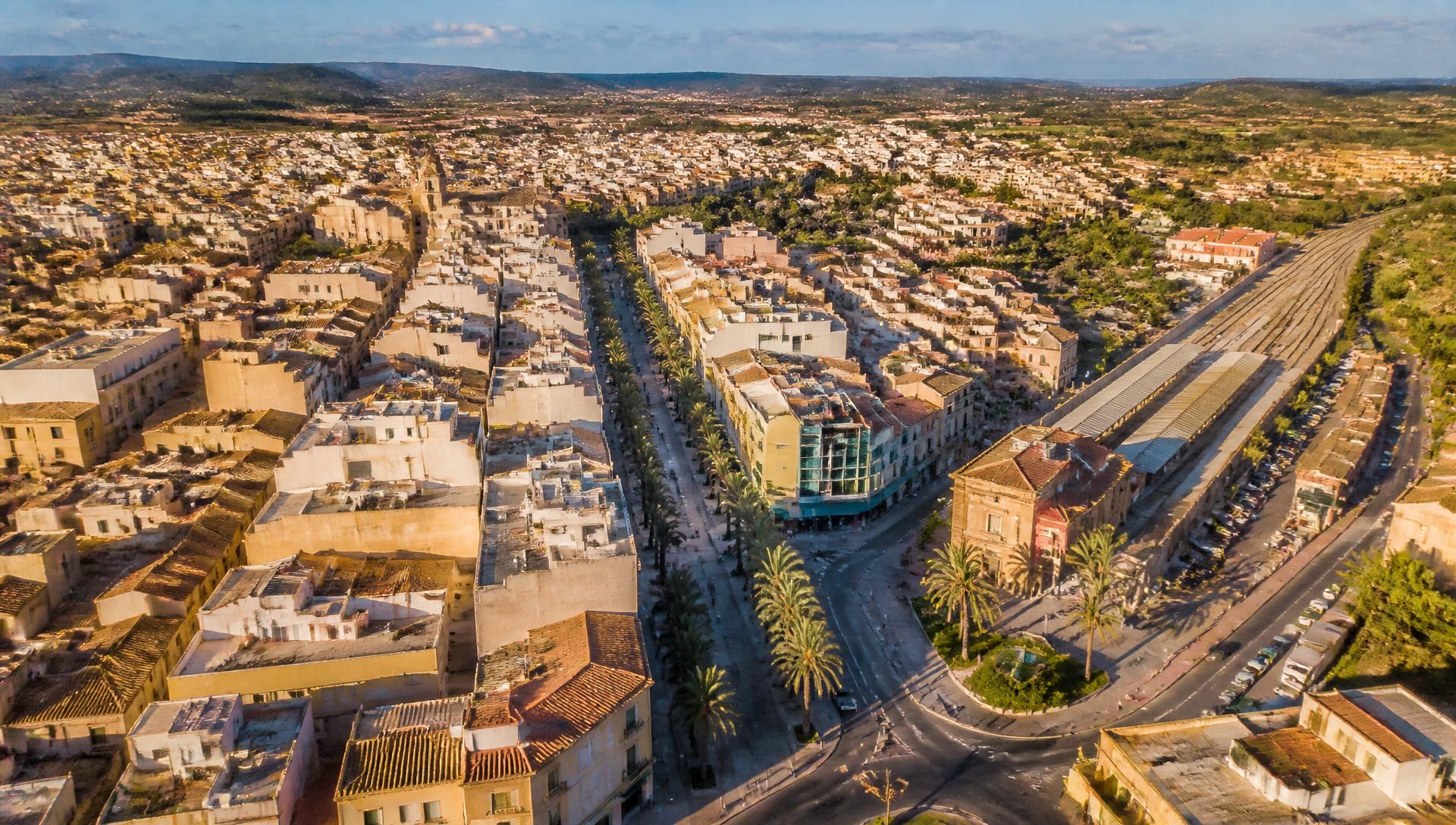 Vista aérea de Manacor, Mallorca